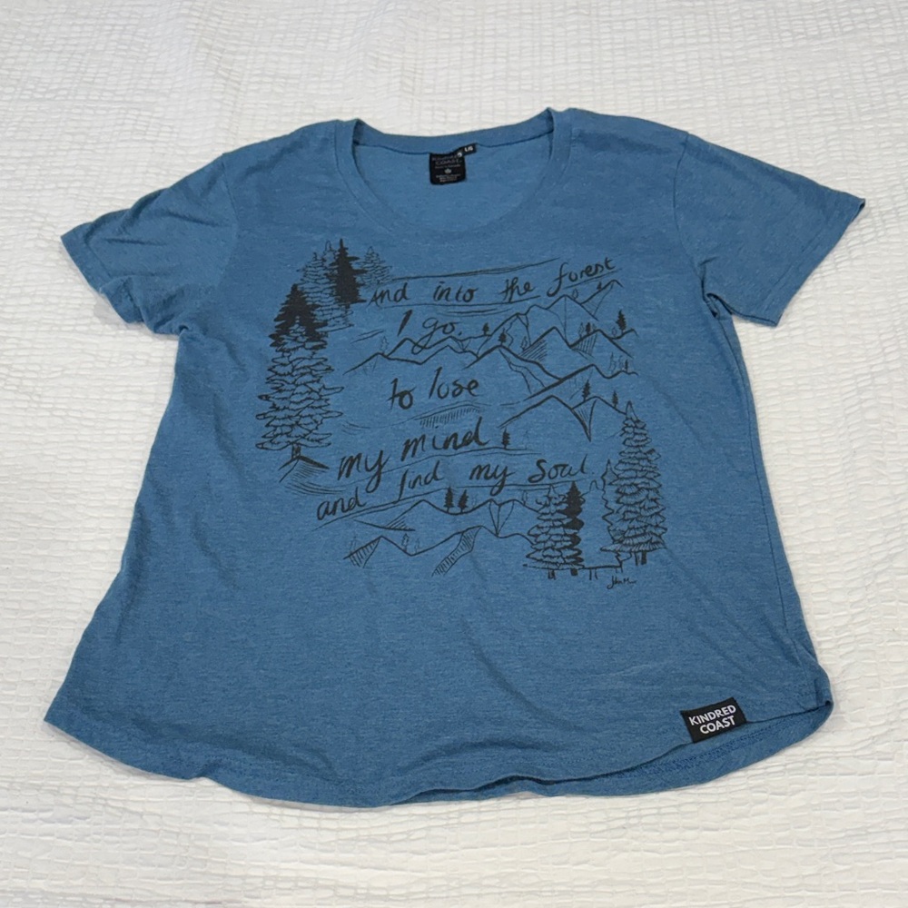 Kindred Coast Blue Graphic Organic Tee